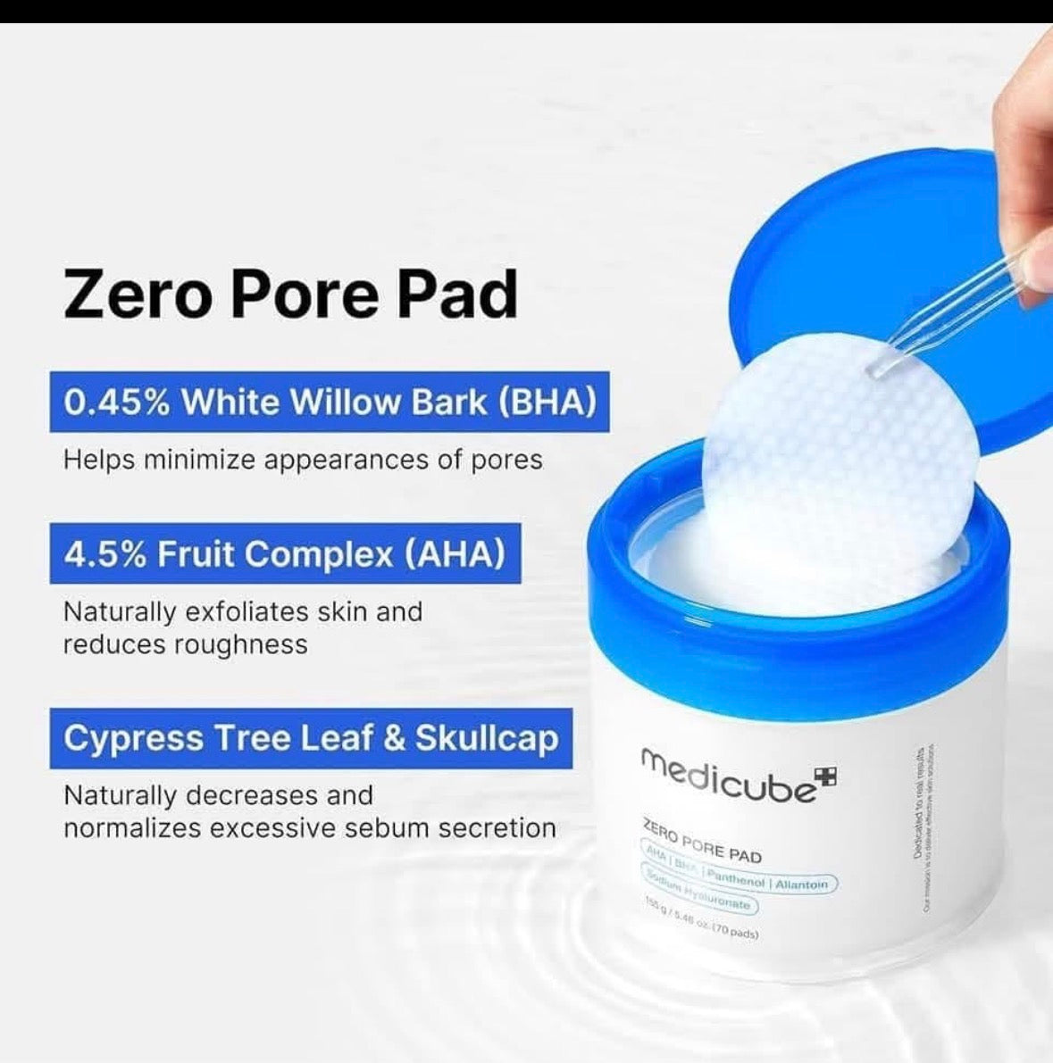 Medicube – Zero Pore Pad 2.0 70 Pcs