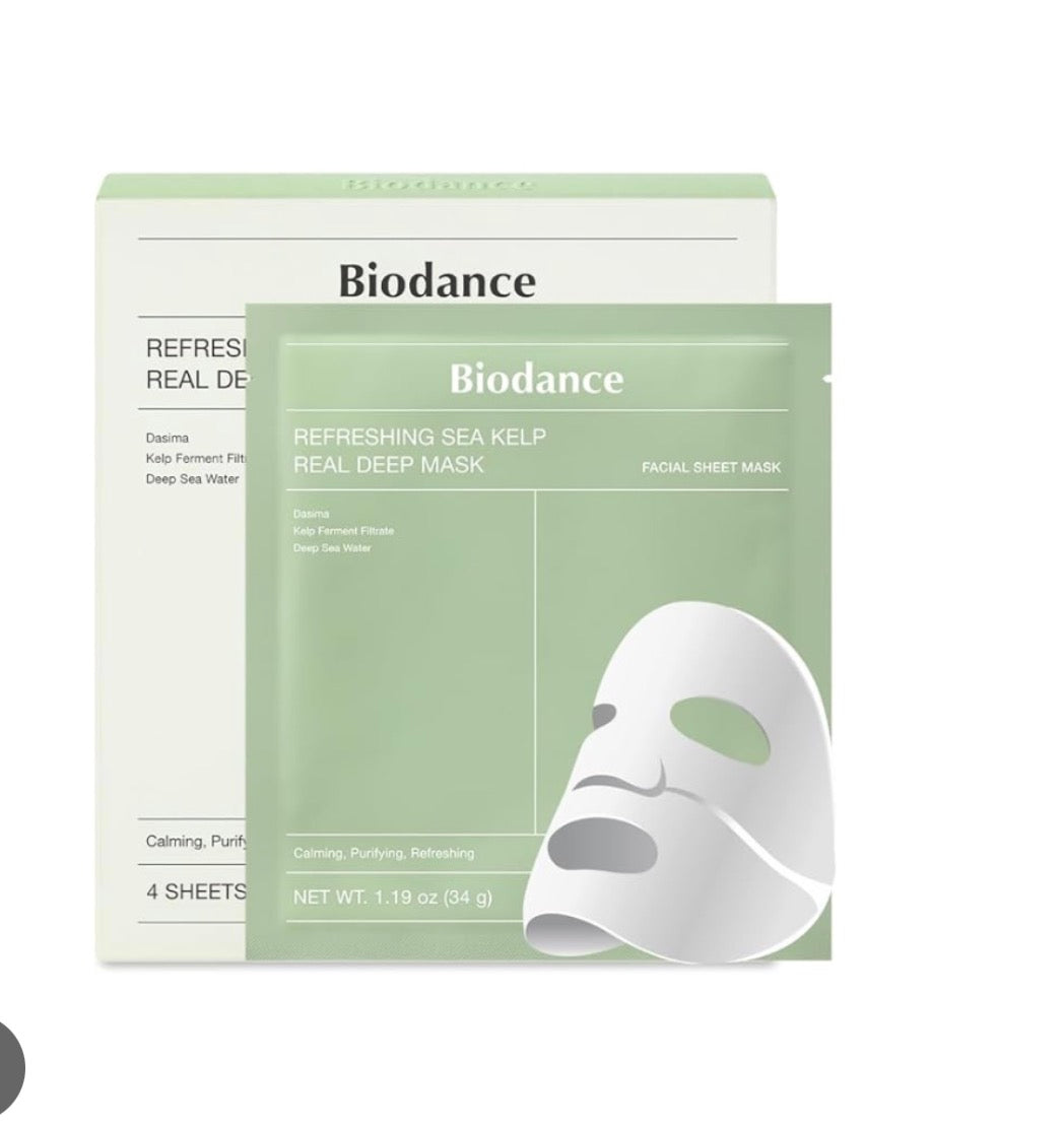 Biodance Refreshing Sea Kelp Real Deep Face Mask 34g