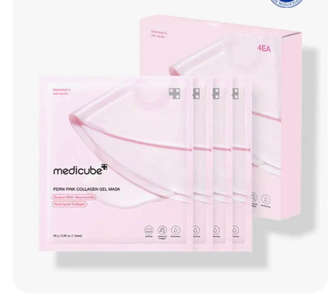Medicube pink collagen gel mask 4 pcs 28g.