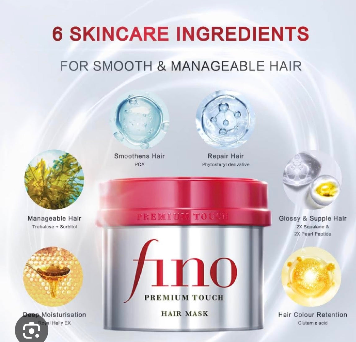 Fino Hair Mask Premium Touch 230g – Deep Nourishing & Repairing Hair Treatment