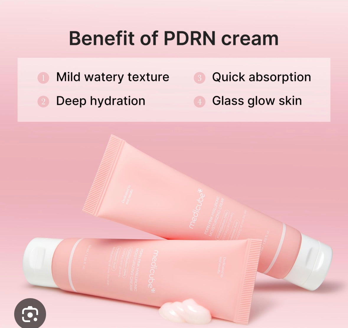 Medicube - PDRN Pink hyaluronic moisturizing cream,50ml.