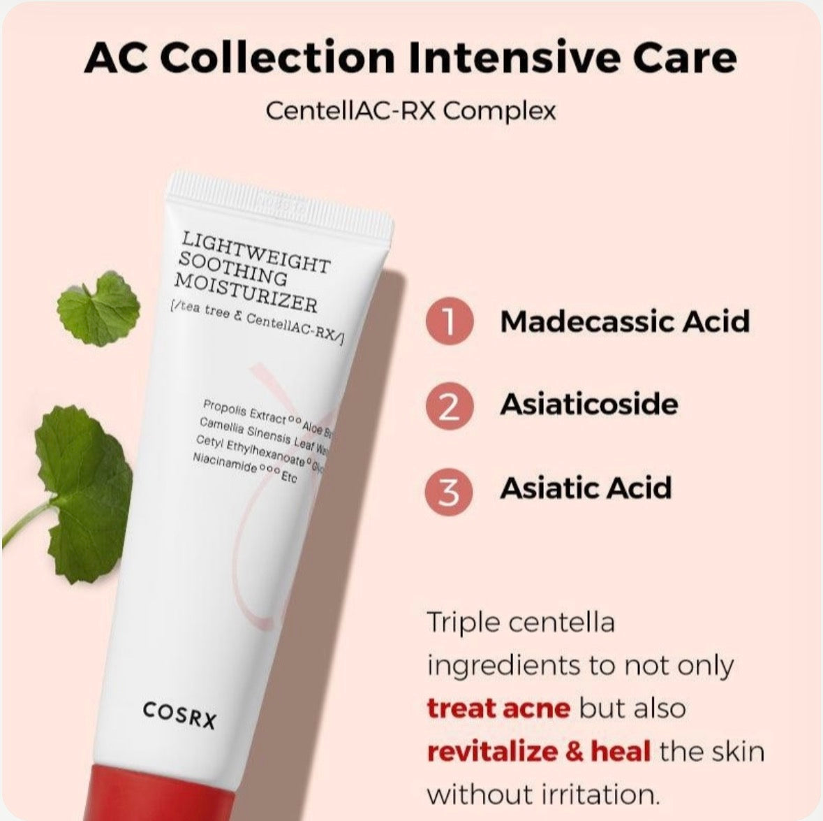 COSRX AC Collection Lightweight Soothing Moisturizer 80ml