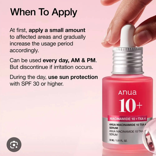 Anua – Niacinamide 10% + Tranexamin TXA Acid 4% Serum, 30ml
