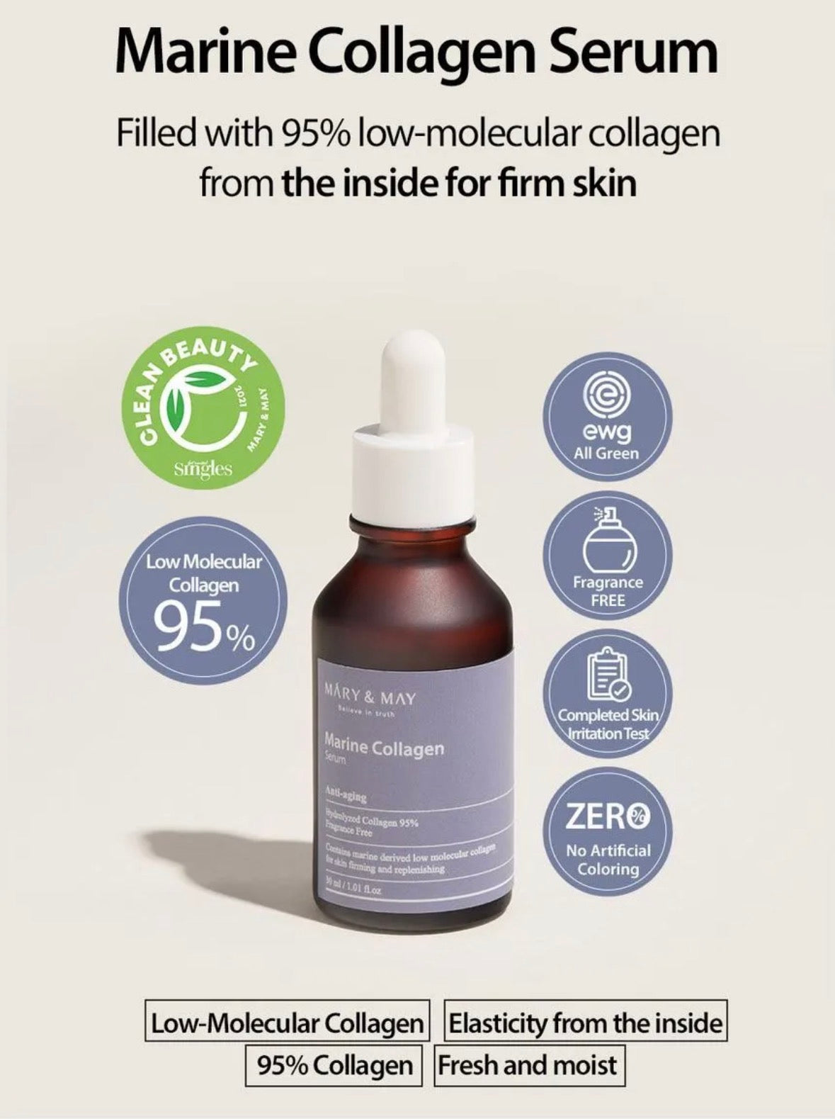 Mary&May Marine Collagen Serum 30ml