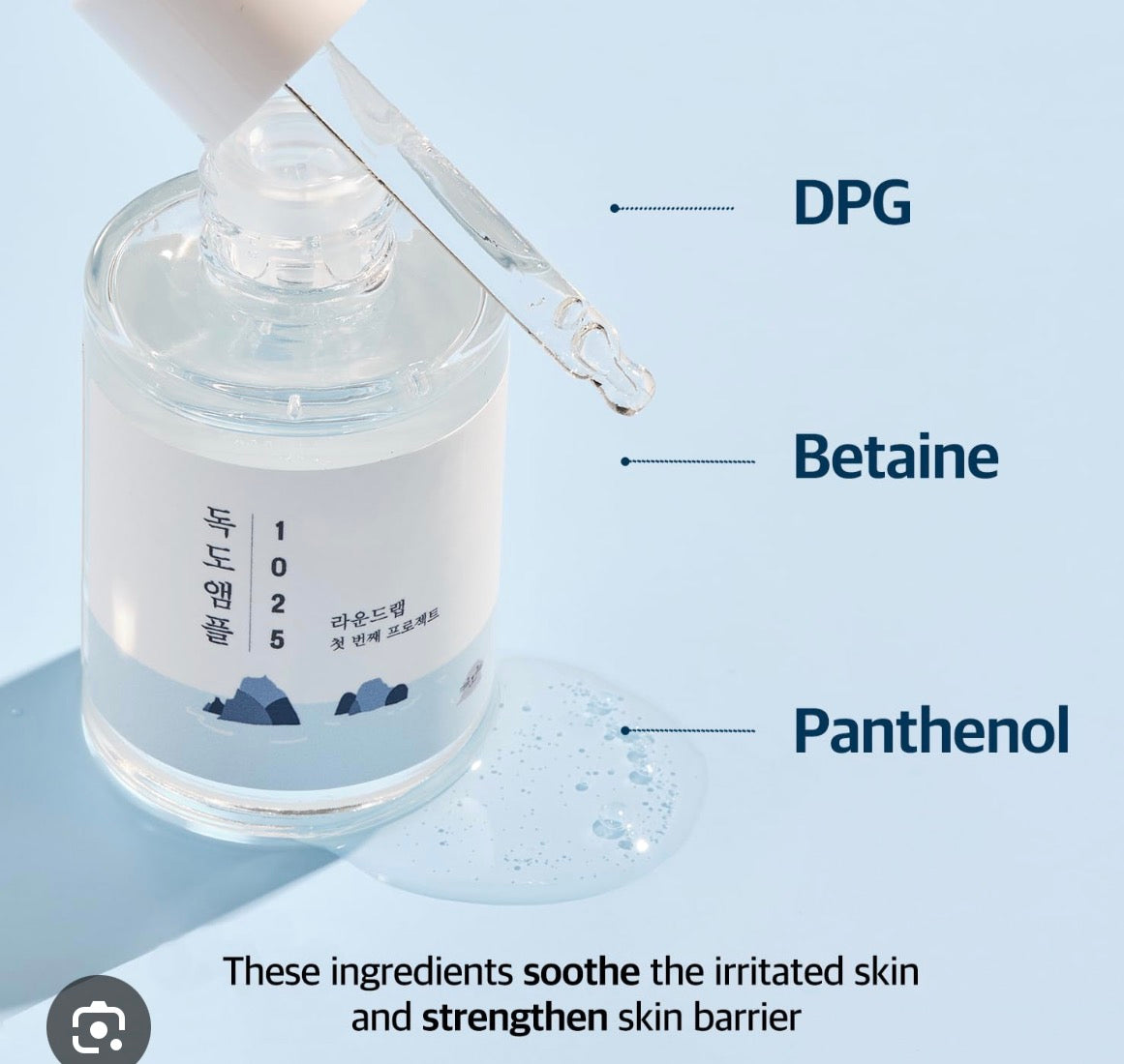 Round Lab 1025 Dokdo Ampoule 45g – Deep Hydration & Skin Barrier Strengthening